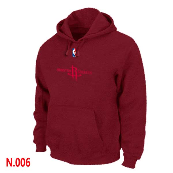 Mens Houston Rockets Red Pullover Hoodie